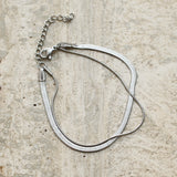 Double Snake Chain Bracelet - cyclicalind