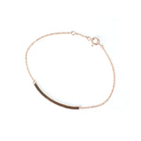 Pave Curved Bar Bracelet