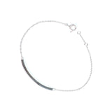 Pave Curved Bar Bracelet