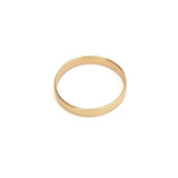 Plain 3mm plain band yellow gold ring