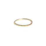 Yellow gold bubble ring