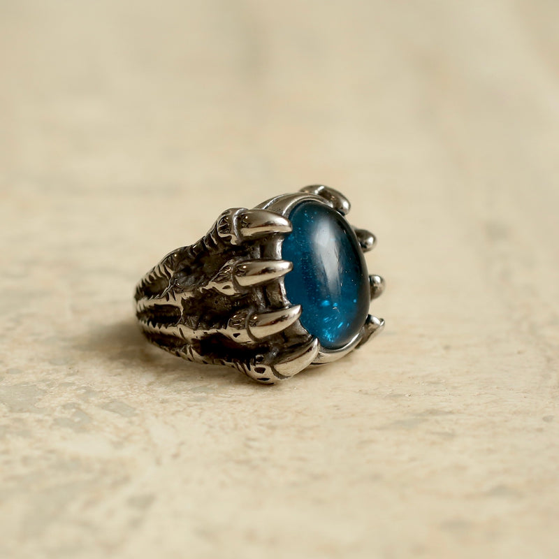 Claws with Blue Stone Ring