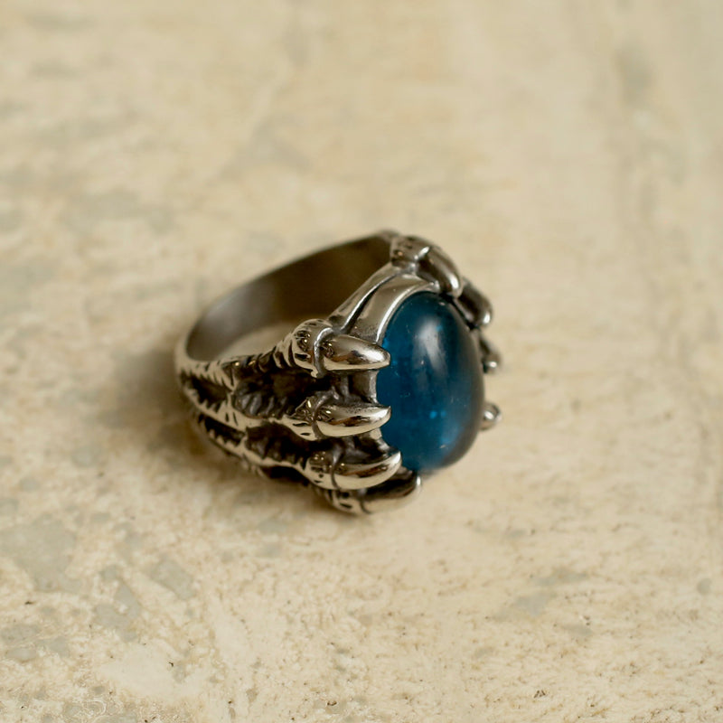 Claws with Blue Stone Ring