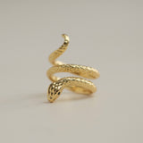 Adjustable Gold Snake Ring