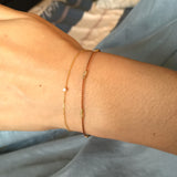 Wrist wearing Swarovski Crystal Bracelet