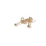 Small Gold Filled Ball Earrings with posts in