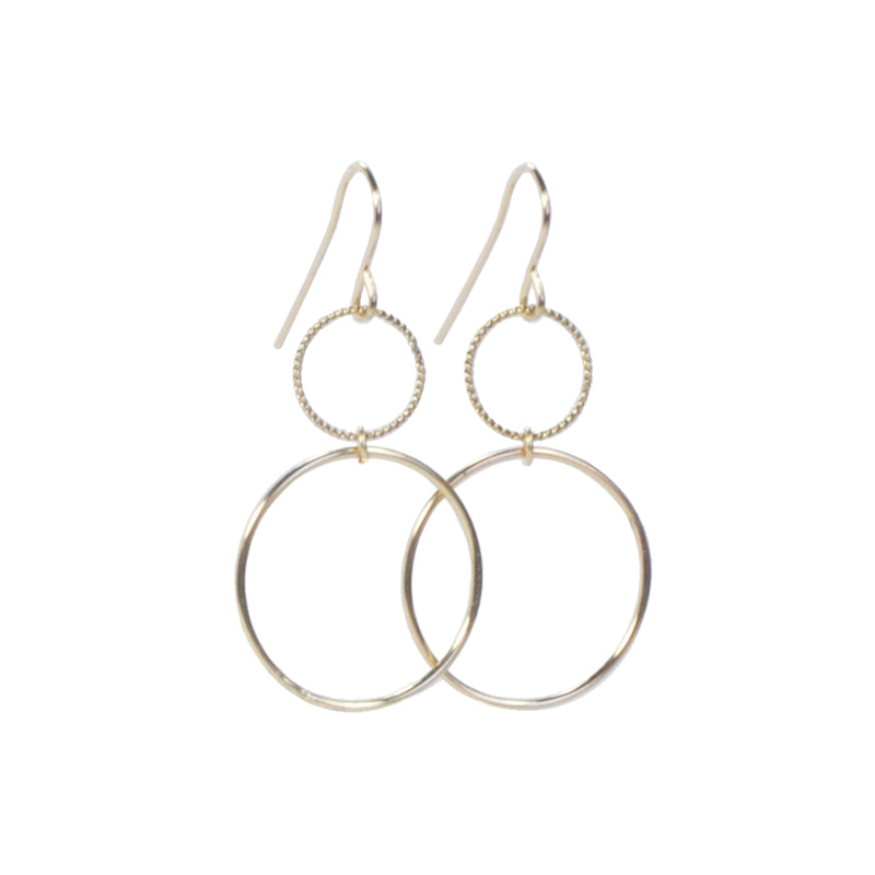 Two Circles hook Earrings