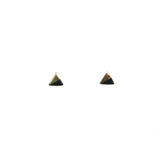 Triangle Color Block Stud | Gold