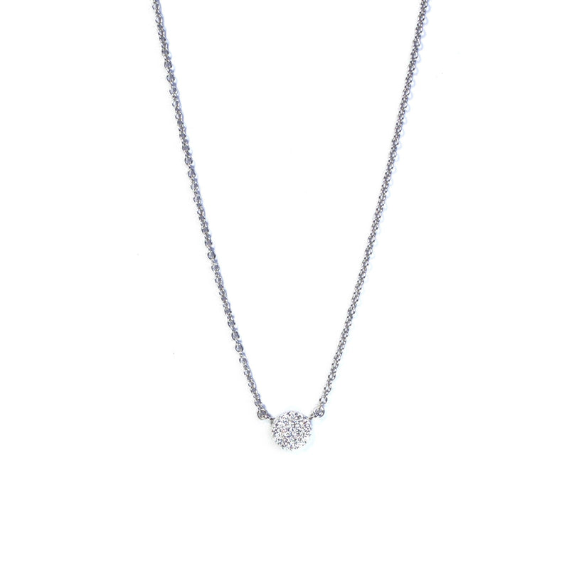 SM Pave Disk Necklace