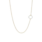 Different view of Gold Geometry Circle Necklace