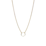 Gold Geometry Circle Necklace