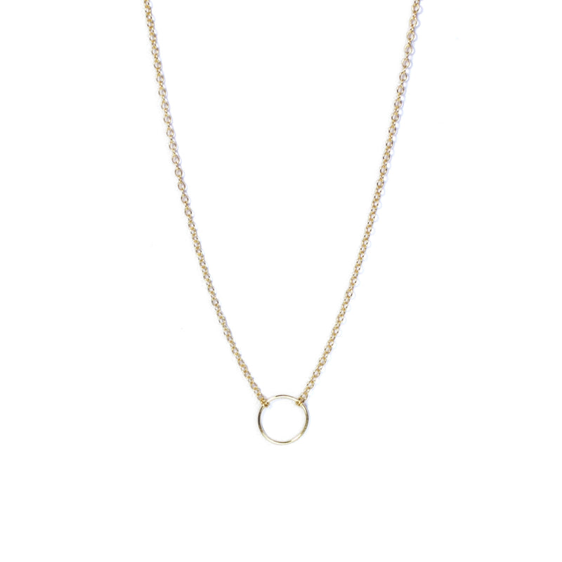 Gold Geometry Circle Necklace