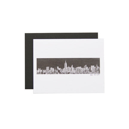 Postcard with New York City Skyline as Artwork 