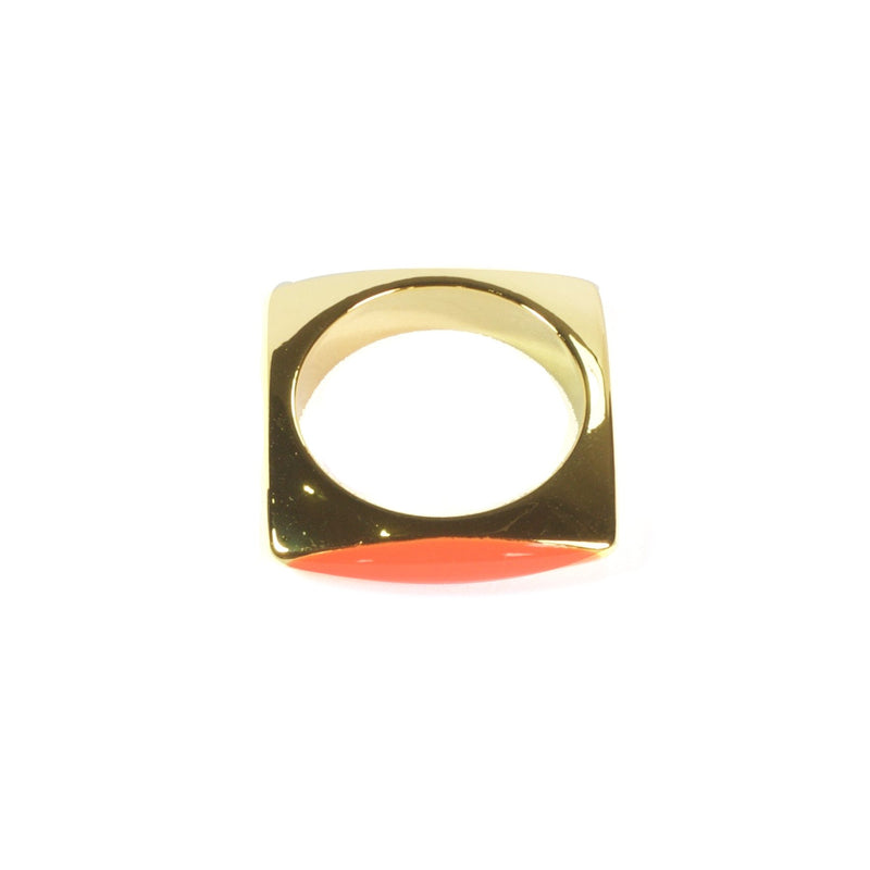 Square Enamel Ring