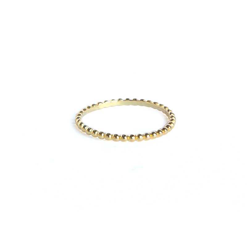 Yellow gold bubble ring