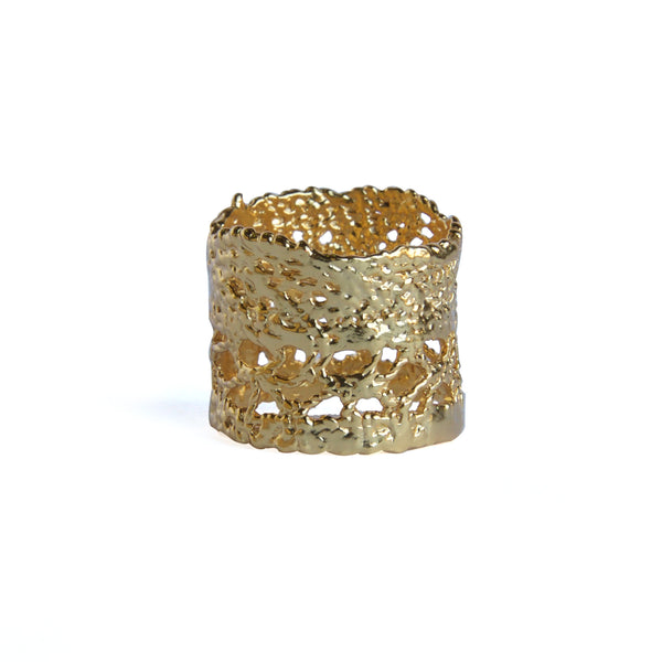 Yellow gold Lace Ring