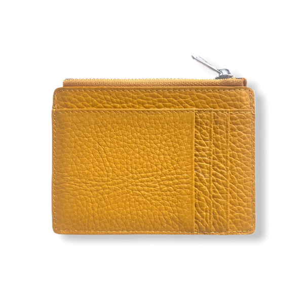 Leather Smart Wallet | Mustard