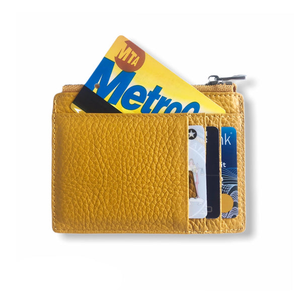 Leather Smart Wallet | Mustard