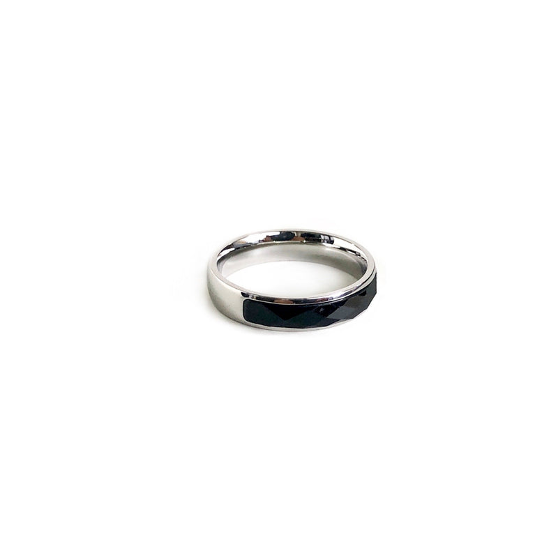 Black Jewel Band Ring
