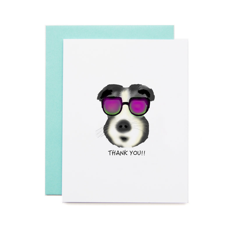 Cool Dog Thank you Card