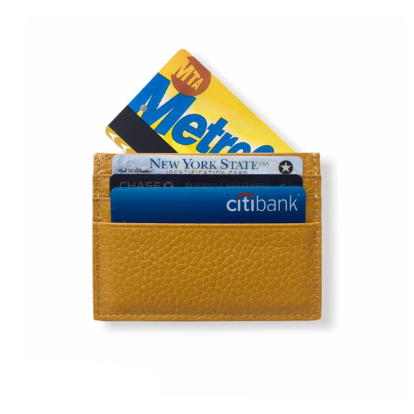 Classic Card Wallet | Mustard