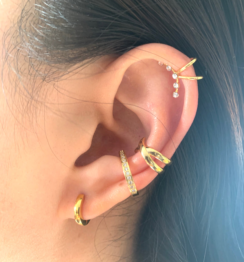 Crystal dots Ear-cuff
