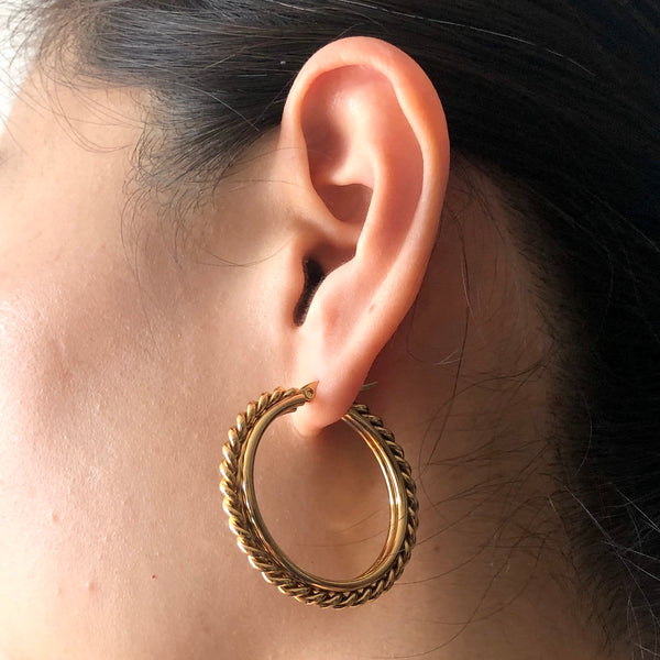 Twist Hoop Earrings