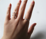 Double Ball Spiral Ring