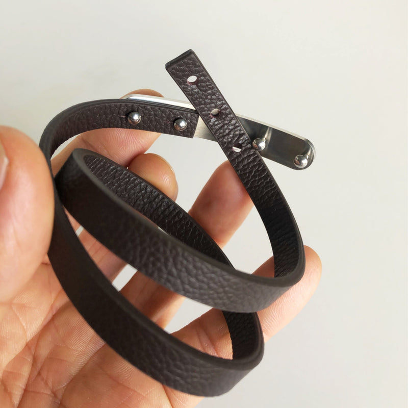 ID Leather Bracelet