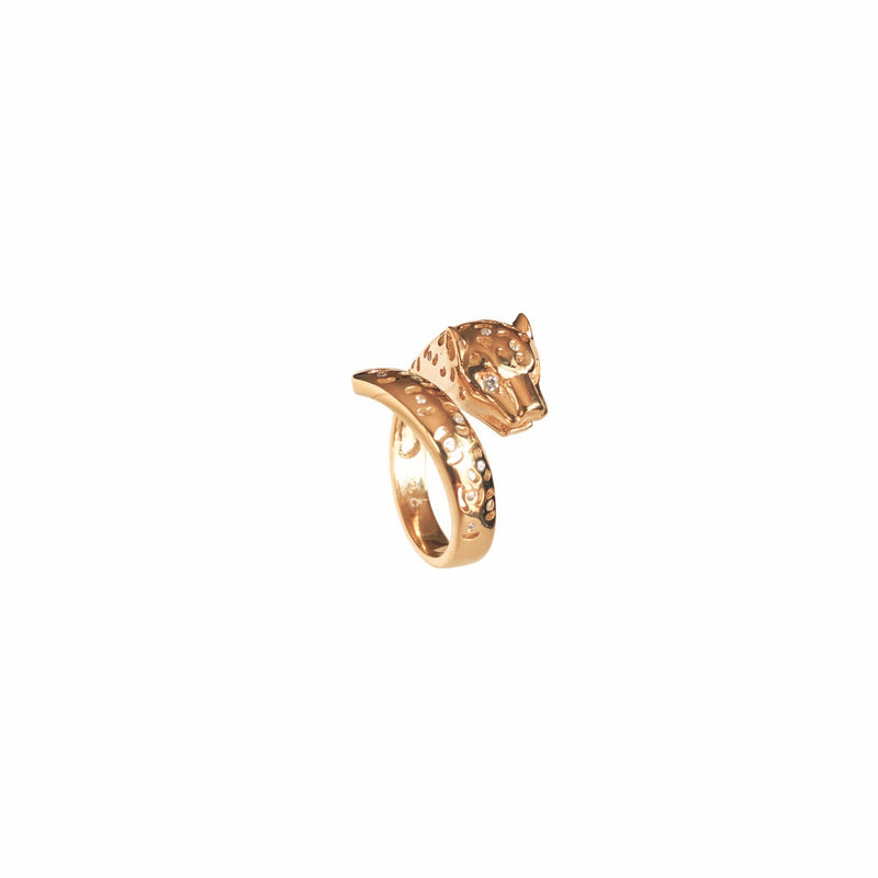 1 Gram Gold Plated Jaguar with Diamond Glittering Design Ring for Men -  Style B261 – Soni Fashion®