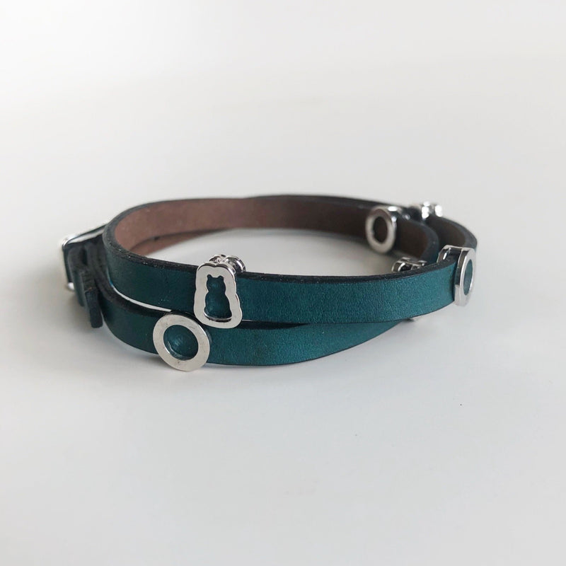 Bear Wrap Leather Bracelet